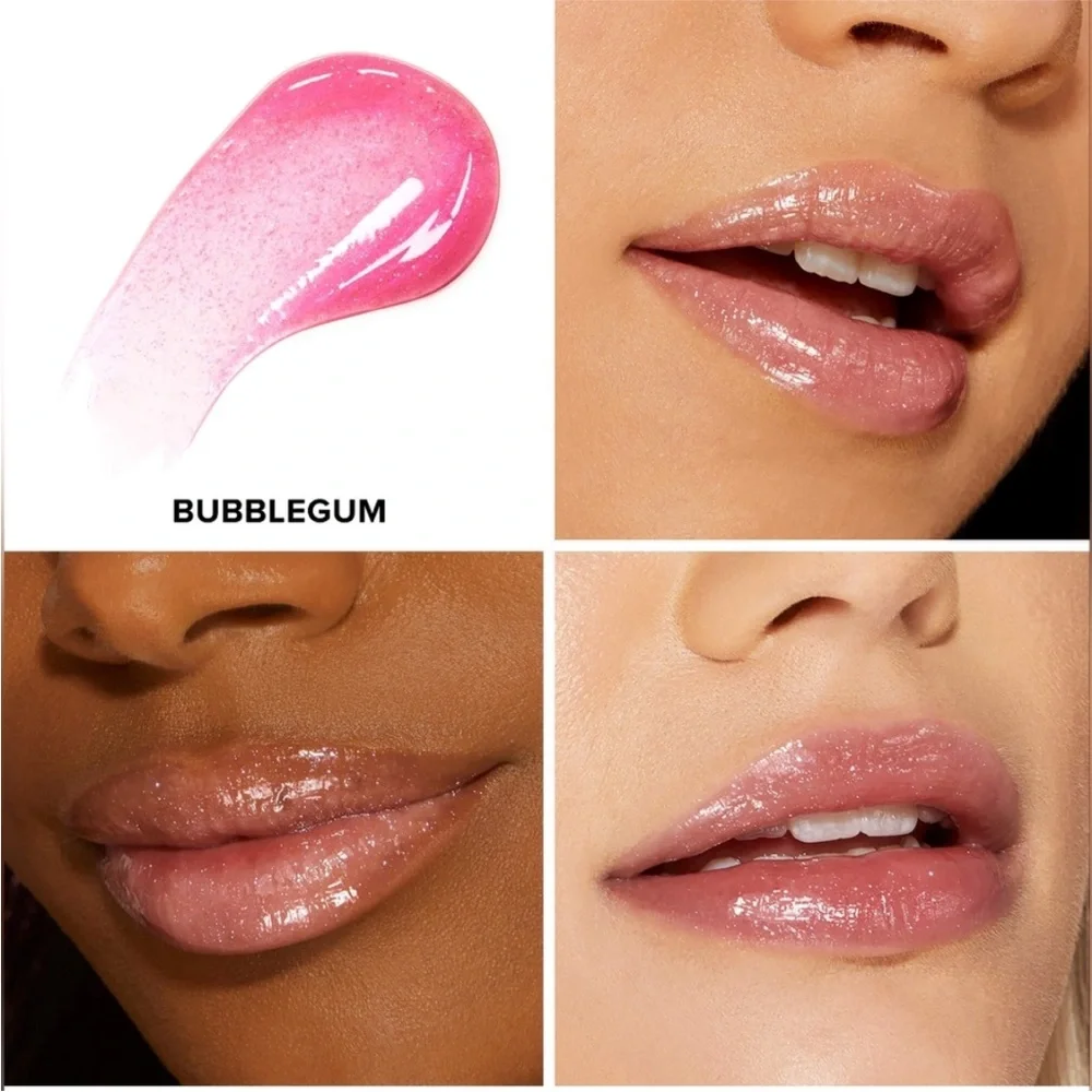 Too Faced Kissing Jelly Lip Oil Gloss- Blue Snow Cone- Bubblegum
